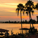 The Indialantic Estate's water views and sunsets from the pier and covered docks