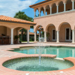 The Pool and Patio area of the Indialantic Estate hoime in Florida
