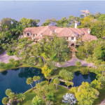 The Merrit Island luxury residence aerial view