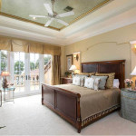 One of the Merrit Island waterfront estate's bedrooms