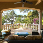 This Merritt Island luxury home's master suite balcony