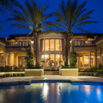 A night view view of this spectacular riverfront Merritt Island Estate
