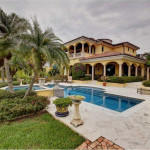 Indialantic luxury home backyard and pool area