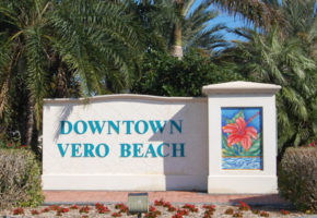 Vero Beach Florida Town Sign