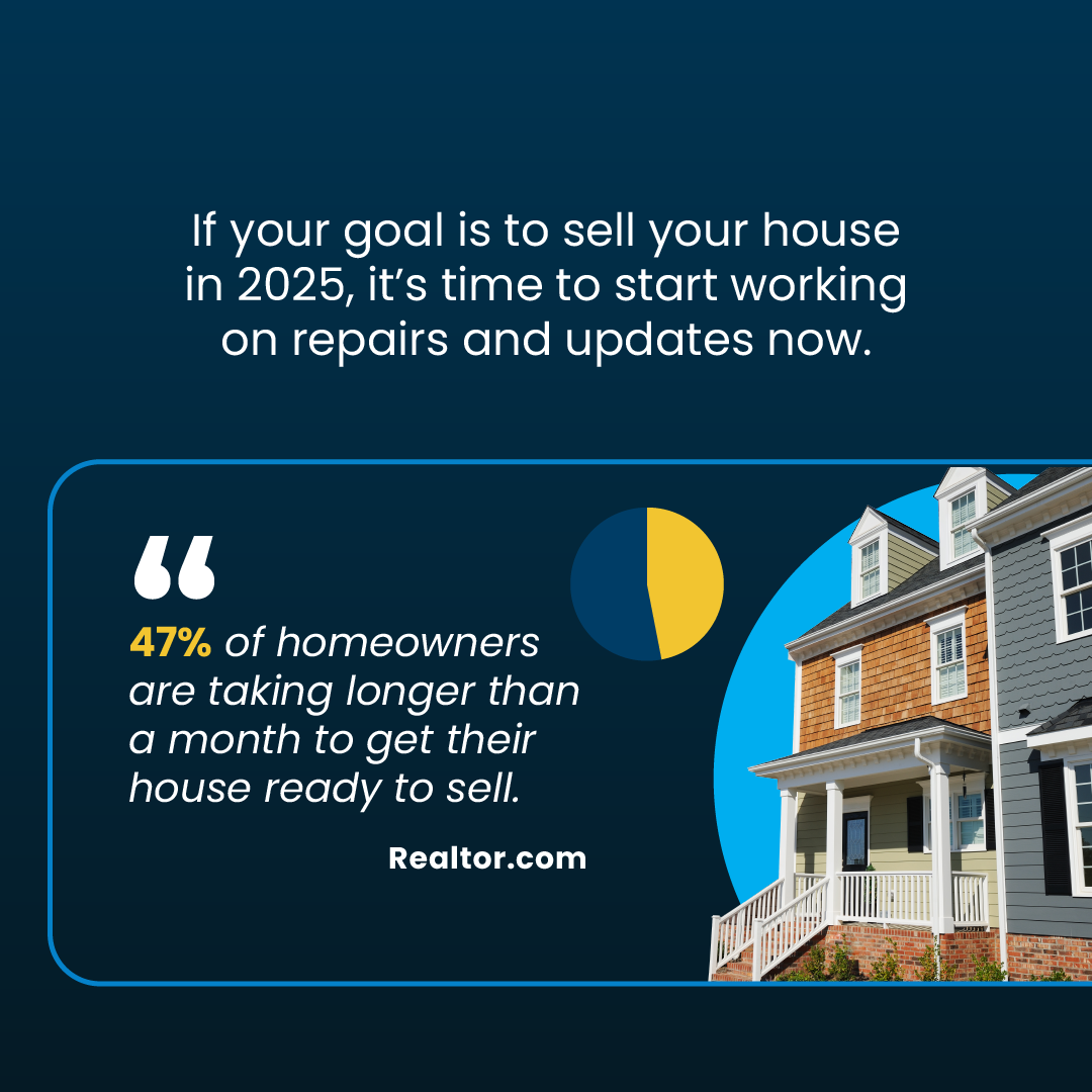 Getting Your House Ready To Sell in 2025 perform repairs
