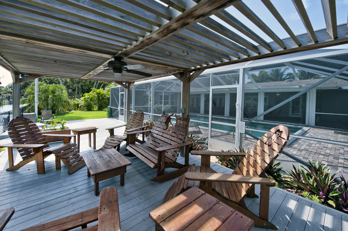 A view of the Deck and Pool Area      