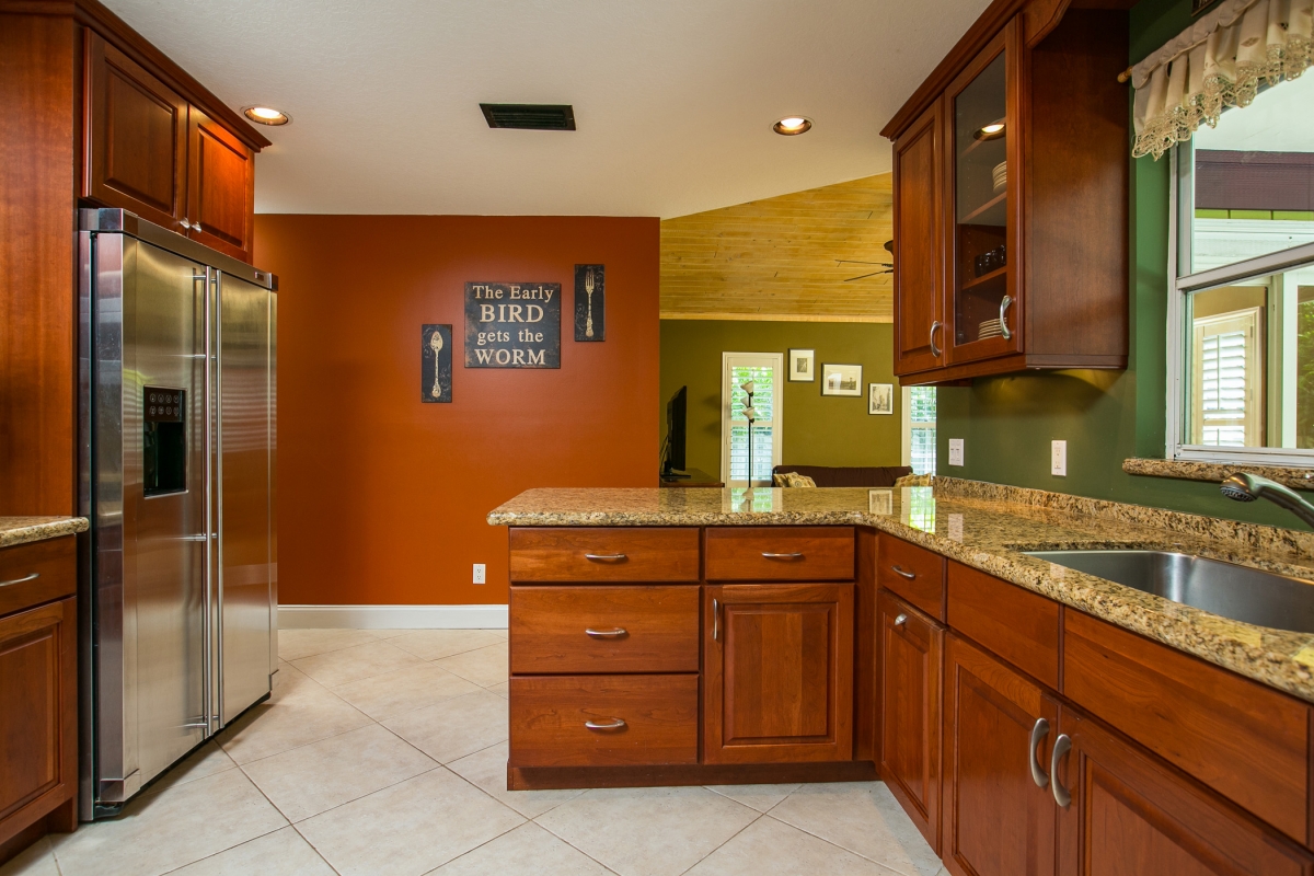 Updated Kitchen with Granite Countertops and High-End Stainless Steel Appliances  