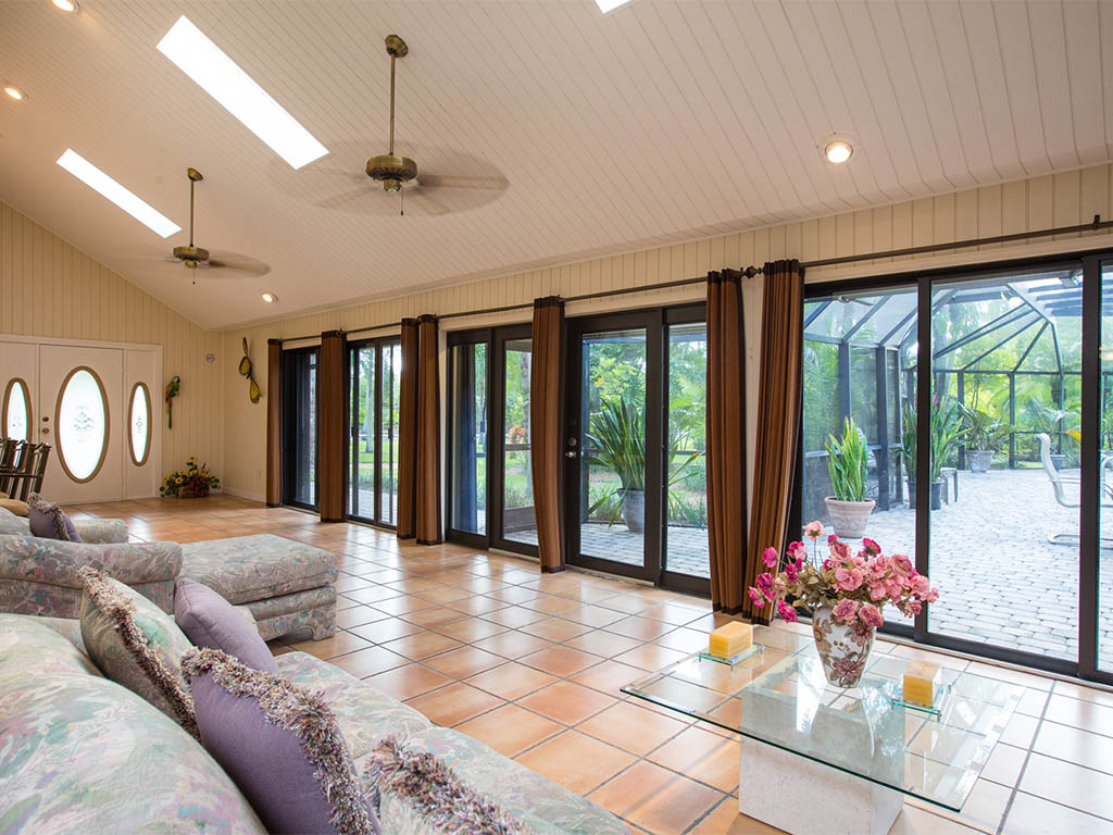 A view of the Living/Great Room of the Country Estate in Vero Beach   