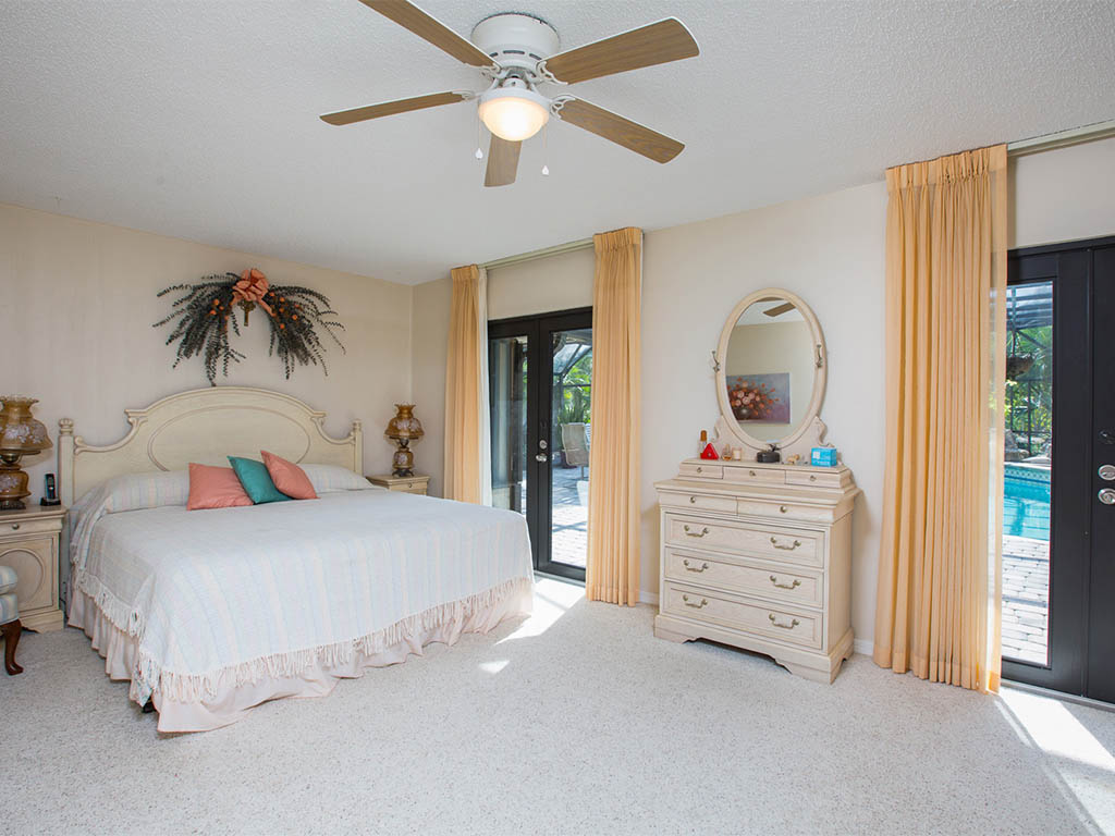 The Master Bedroom of this Vero Beach Country Estate 