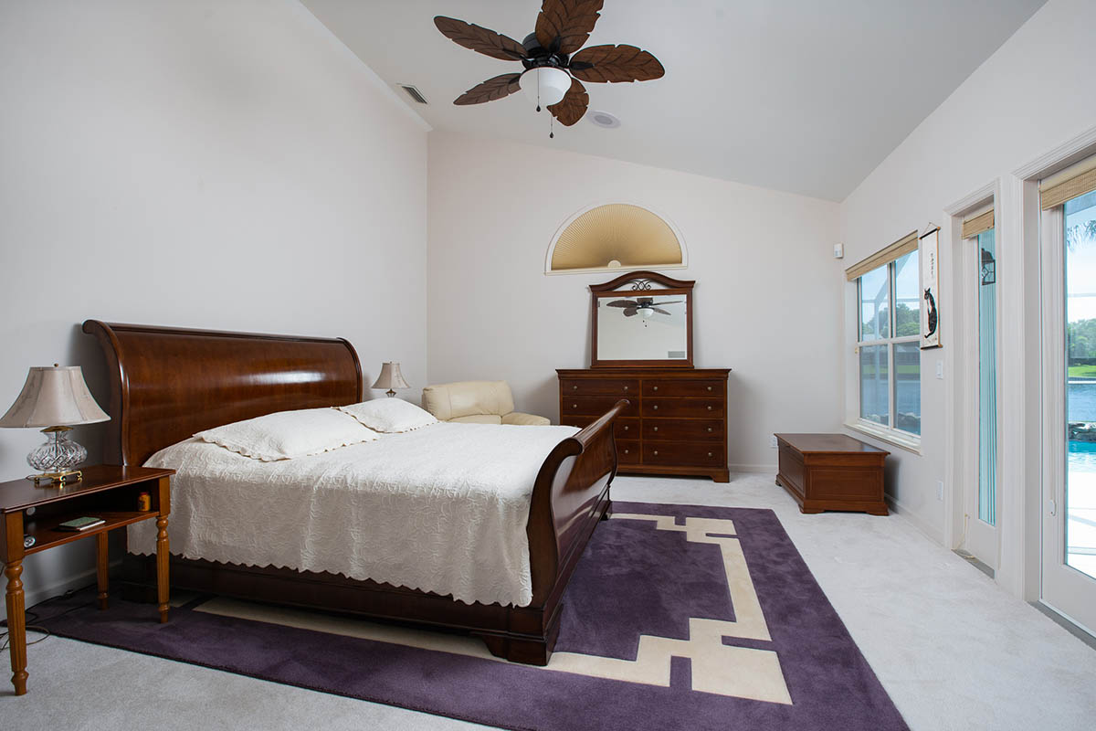 Ground floor Master Suite with French Doors to Lanai