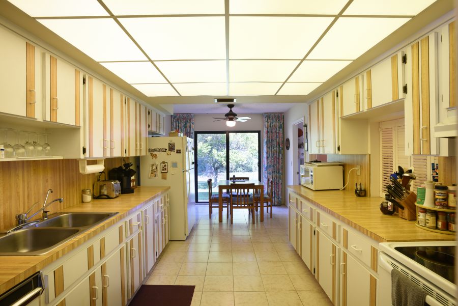 The bright and updated kitchen 