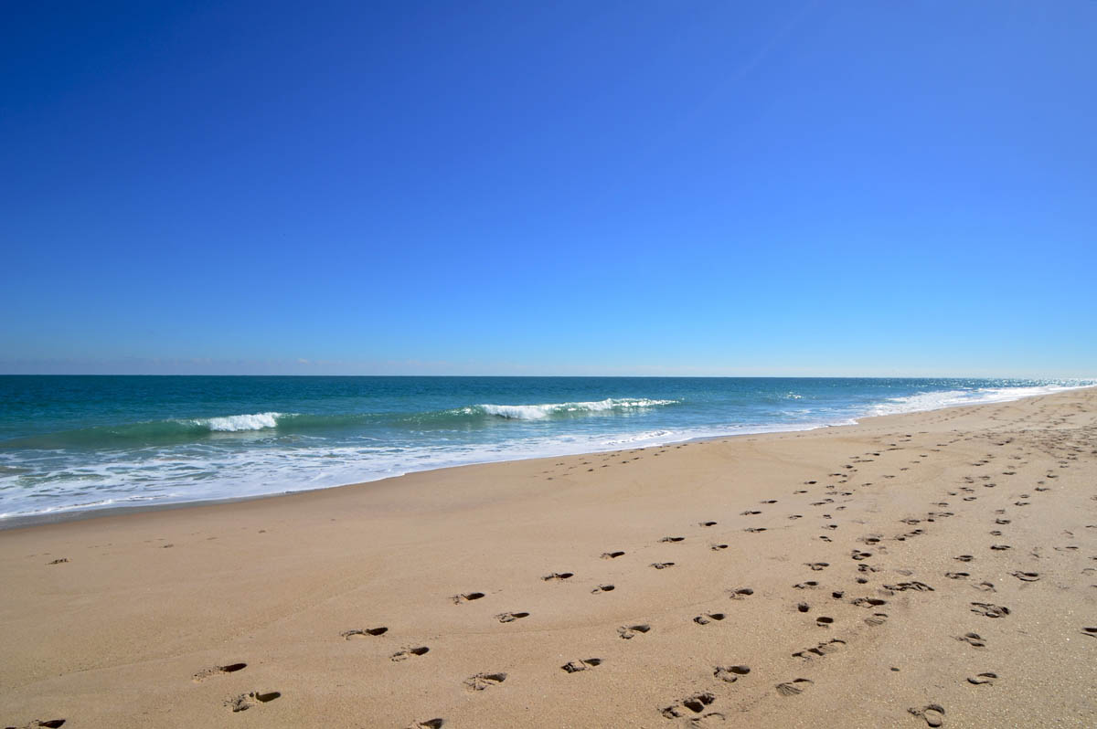 Walk on the pristine and wide South Beach, the best beach on Vero Beach barrier island